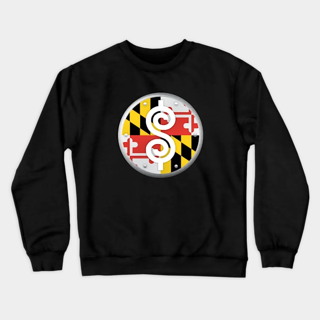 Maryland Plinko Chip Crewneck Sweatshirt by pacdude